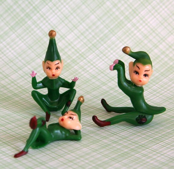 Green Pixie Cupcake Toppers (3) Il_570xn