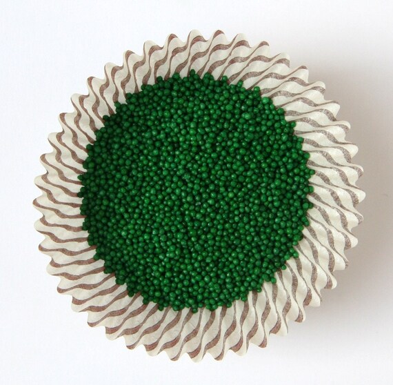 Green NonPareils for Decorating Cupcakes, Cookies and Cakes (2 ounces) Il_570xn