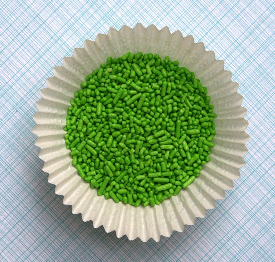 Lime Green Jimmies Sprinkles for Decorating Cupcakes and Cookies (4 ounces)