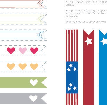 Pink Mix Paper Straws with DIY Flags - Pink Dots and Stripes (24)