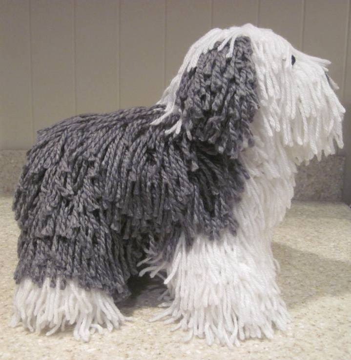 Crocheted Old English Sheepdog PDF Pattern - Digital Download