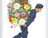 Greeting Card -- Man of Flowers