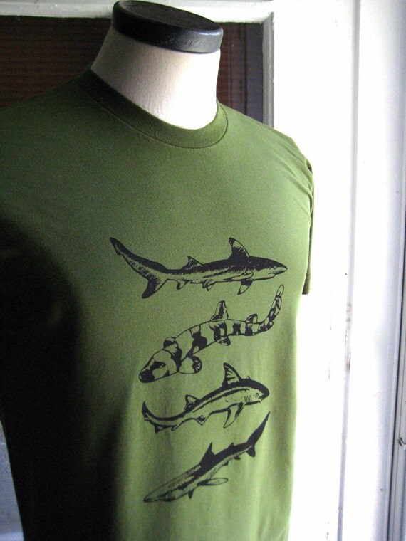Sharks T Shirt American Apparel Men's / Unisex