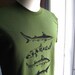 Sharks T Shirt American Apparel Men's / Unisex
