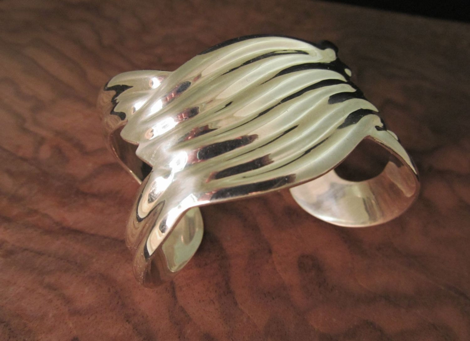 Taxco Silver Bracelet Modernist Cuff