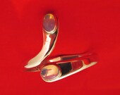 Taxco Silver Bracelet Glass Cabochons