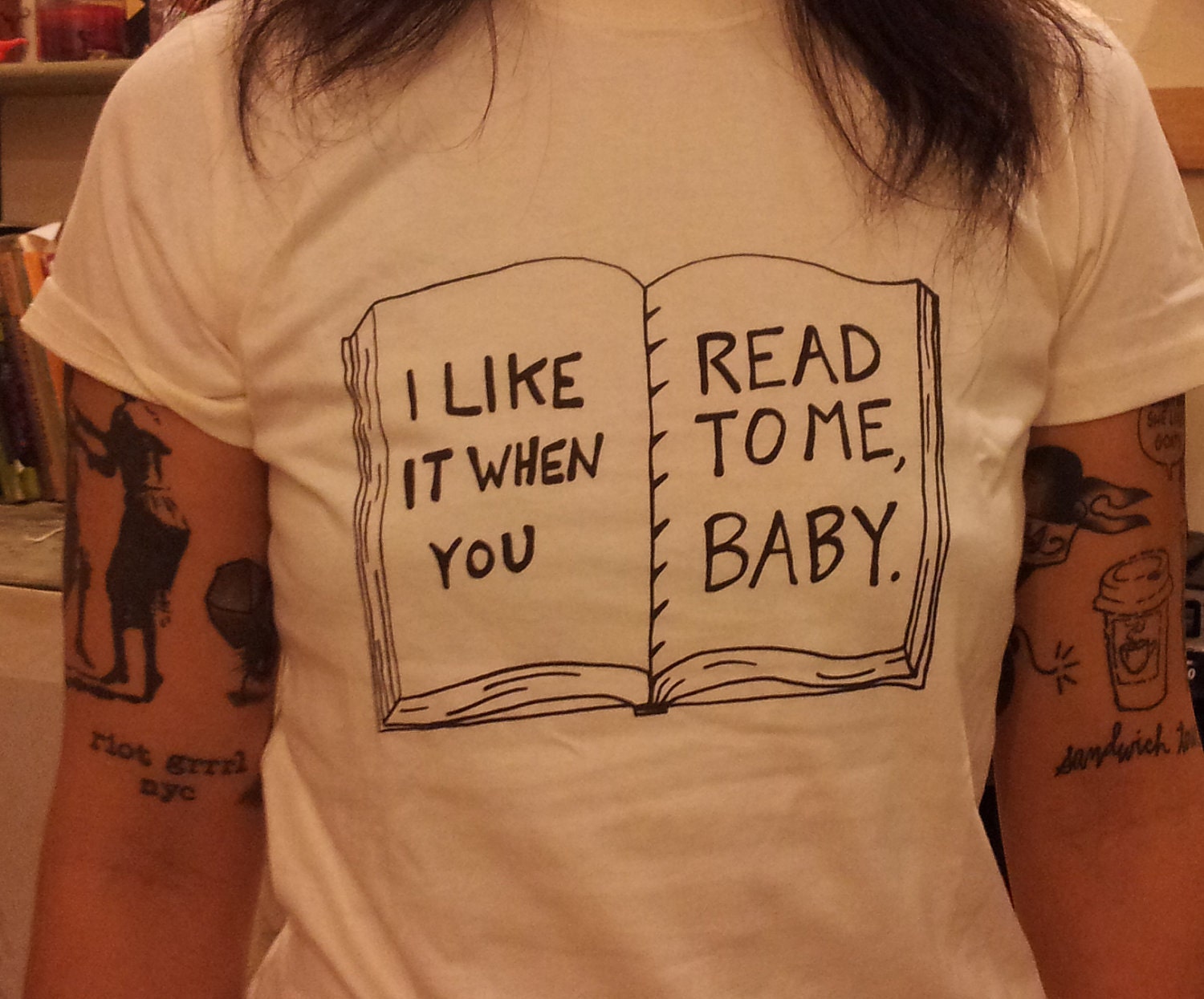 I Like it When You Read to Me - Organic Fitted Shirt