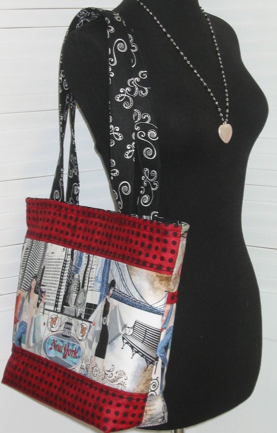 New York Shopping Girls Tote Bag Big City Diva Medium Purse