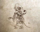 Moomintroll Skeleton Print 8x10