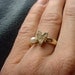 14K Yellow Gold Heart Pearl Love Ring - Heart and Pearl