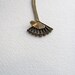 ON SALE: Spanish fans charm necklace on gold metal chain, handmade, vintage-inspired