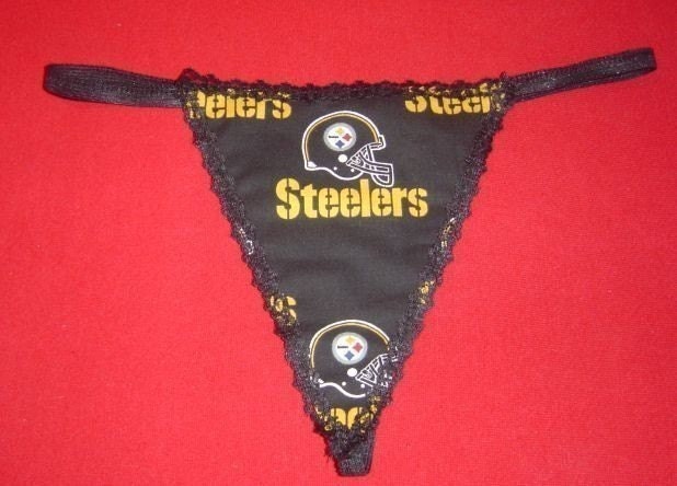 Womens PITTSBURGH STEELERS G-String Thong Lingerie Football Panty Underwear