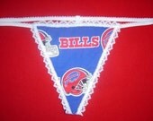 Womens BUFFALO BILLS G-String Thong Lingerie Football Panty Underwear