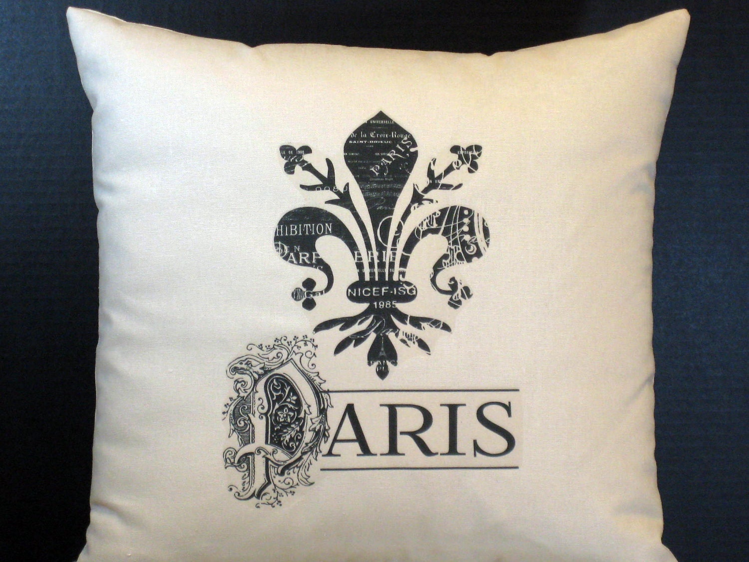 Pillow Fleur de Lis in Paris