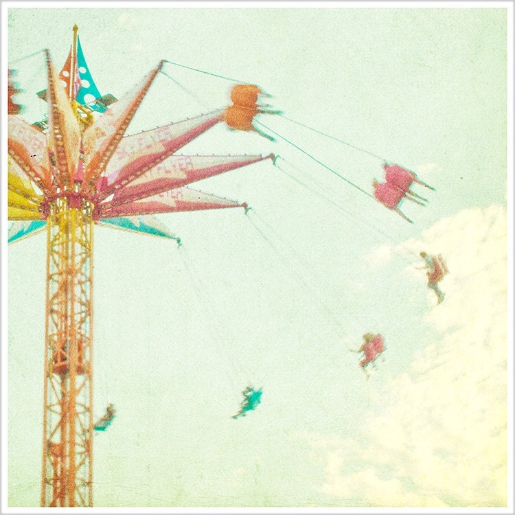 Summer Fun - Original Photography 8 x 8 Vintage Look