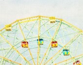 Coney Island Ferris Wheel - Original Photography 8x10