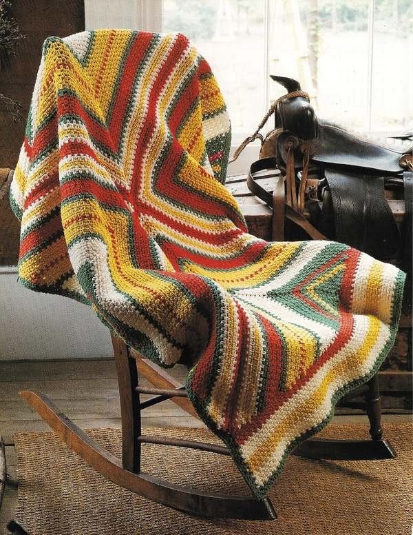 X377 Crochet PATTERN ONLY 2 Afghan Pattern Southwestern Sunset & Fiesta Flair