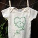 ORGANIC Peace Birds Baby Onesie