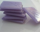 Fused Glass Coaster 6 - Dazzling Lavender