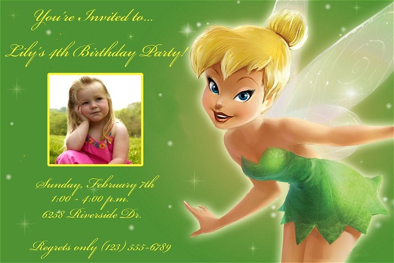 Tinkerbell Birthday Invitation