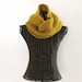 Infinity scarf, chunky scarf, chunky infinity scarf, yellow scarf, mustard scarf, golden, cowl, easter, spring scarf, winter scarf