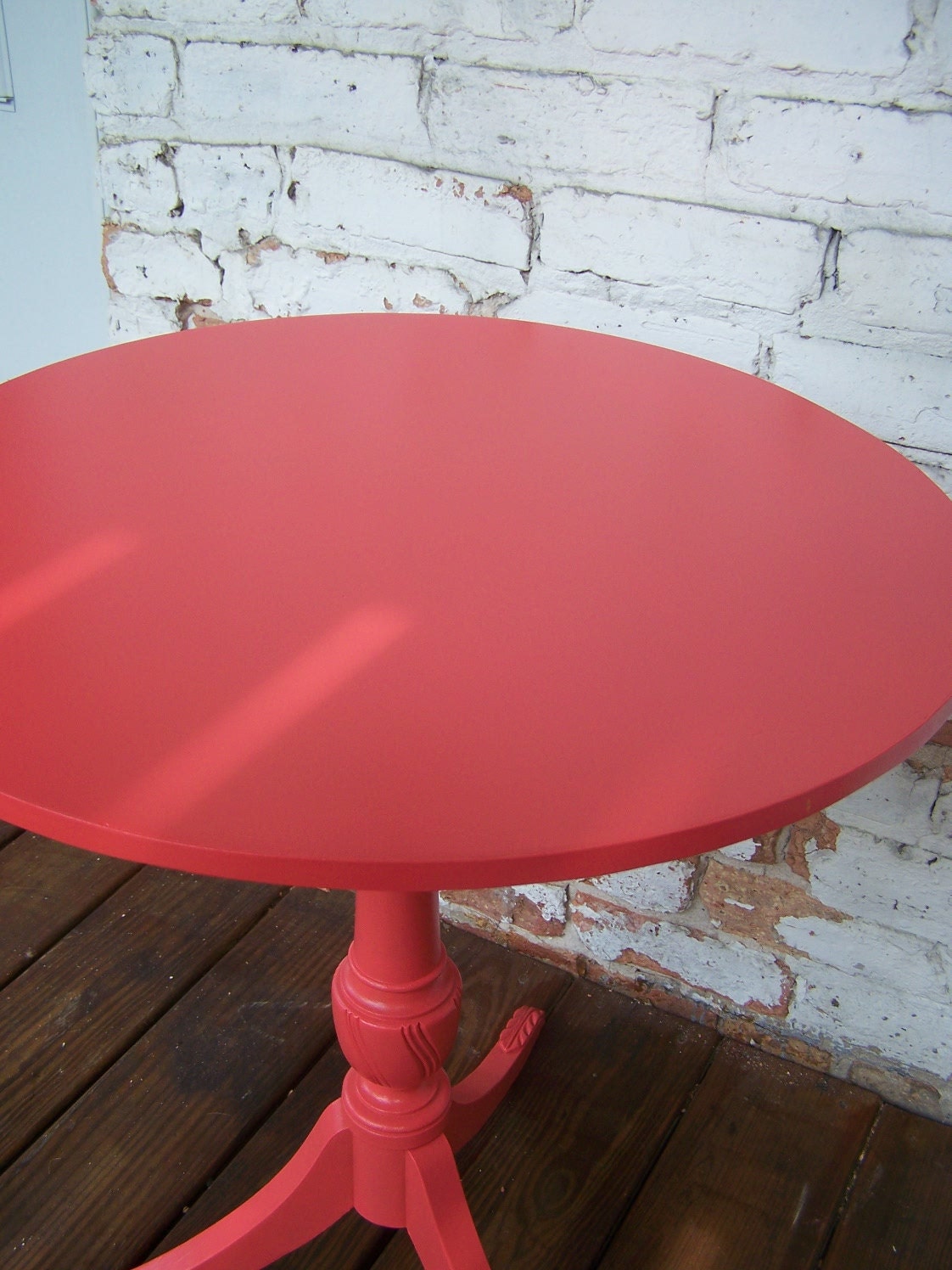 Sockeye Salmon - Round Vintage Table RESERVED FOR SARAH