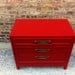 Vintage Chest of Drawers In Lipstick Red