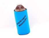 Water Bottle Blue Neoprene Dihydrogen Monoxide