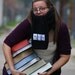 Scarf - Nerdy Fleece black with periodic table elements