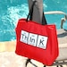 Periodic Table Red Tote Bag-think