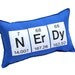 Nerdy Periodic Table Elements Pillow