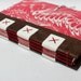 Eco-Friendly Journal or Sketchbook from Recycled Vintage Book Covers - Rebound Upcycled - Marbled Red - Handmade