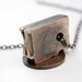 Letter K Necklace - Bronze Letterpress Necklace - Personalized - Other Letters Available