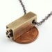 Ampersand Letterpress Necklace - Brass Letterpress Necklace - Personalized - Other Letters Available
