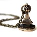 Wax Seal Necklace Fleur de Lis Seal Stamper Bronze Necklace by Gwen Delicious Jewelry - Usable Seal Stamp