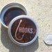 Fish Hook Tin burlewood grain and silver GUY STUFF TINS new gift tin designs