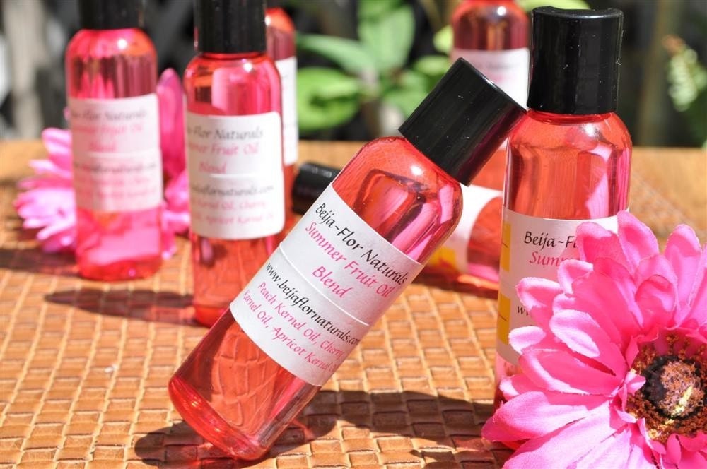 Body Oil and Massage Oil w/ Juicy Summer Fruits Cherry Kernel Oil, Peach Kernel Oil and Apricot Kernel Oil
