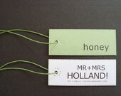 Cool personalized Honeymoon Luggage Tags - SET of 2 - Unique and Personalized Wedding Gift for Him and Her