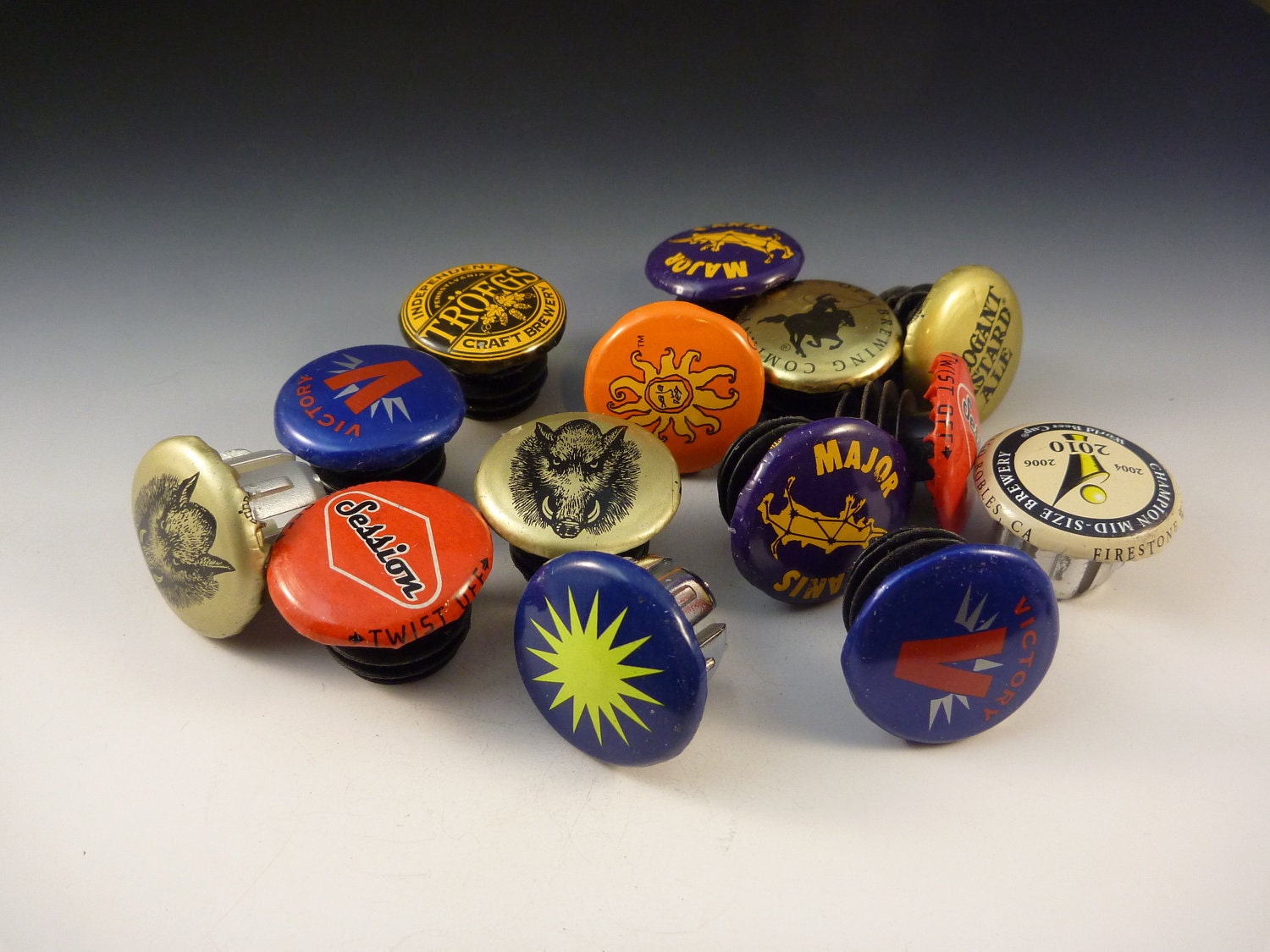 Handlebar Beer Caps - recycled - handmade