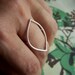 SALE 25% OFF - Petiole Ring - Sterling Silver