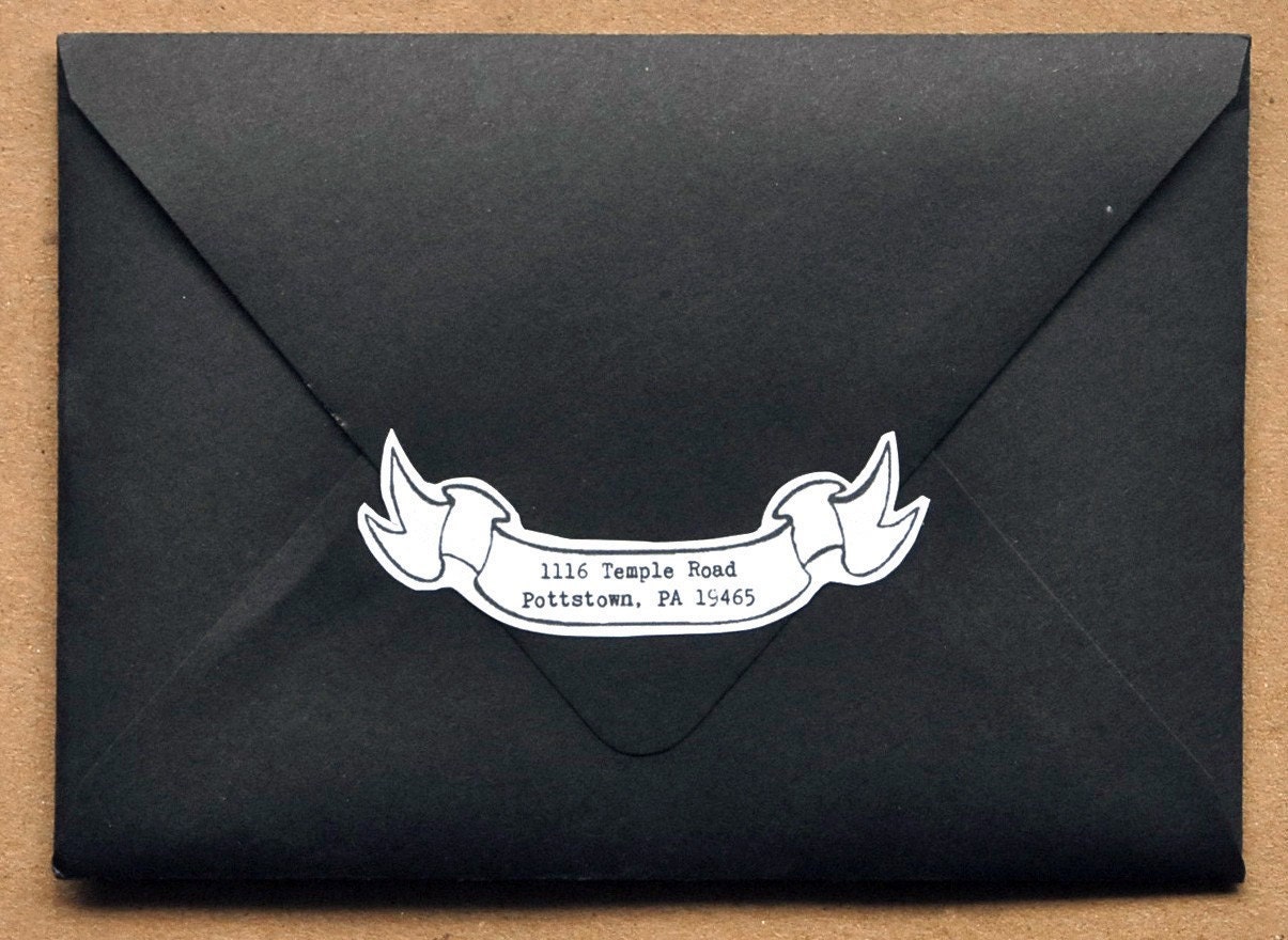 Little Ribbon Address Label