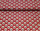 Japanese Cotton Print  Fabric - French SOULEIADO - La Fleur d'Arles, Red - NT283