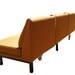 Vintage Mid Century Modern Danish Modern Orange Tweed Couch Sofa FREE SHIPPING