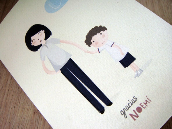 tarjeta gracias personalizable profesora profesor