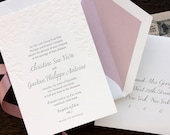 Letterpress Wedding Invitation - SAMPLE - Oak Tree, Outdoor, woodsy