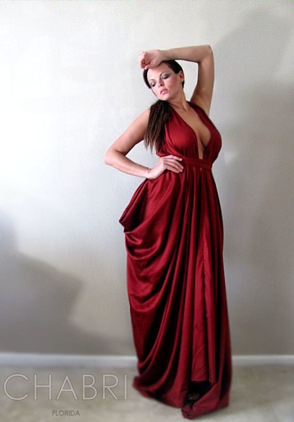 Signature Couture Halter-Luxurious Red Cotton Sateen