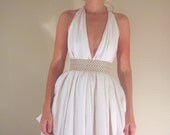 Signature Couture Halter in White Linen (or color of choice)