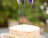 Fabric Flower Cake Toppers
