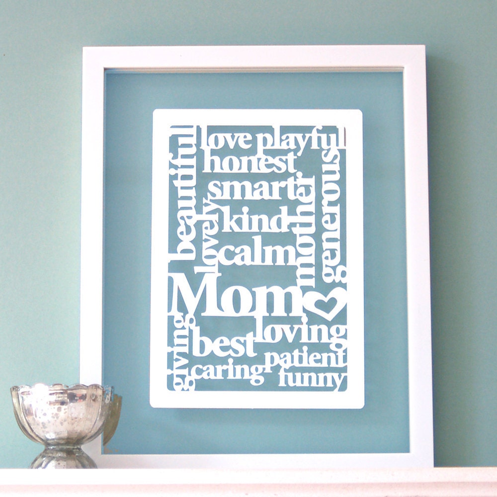 Papercut for MOM or Mothers Day