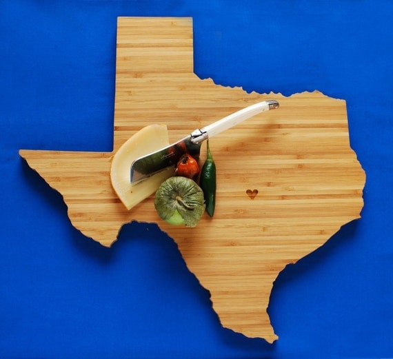 AHeirloom's Texas State Shaped Cutting Board